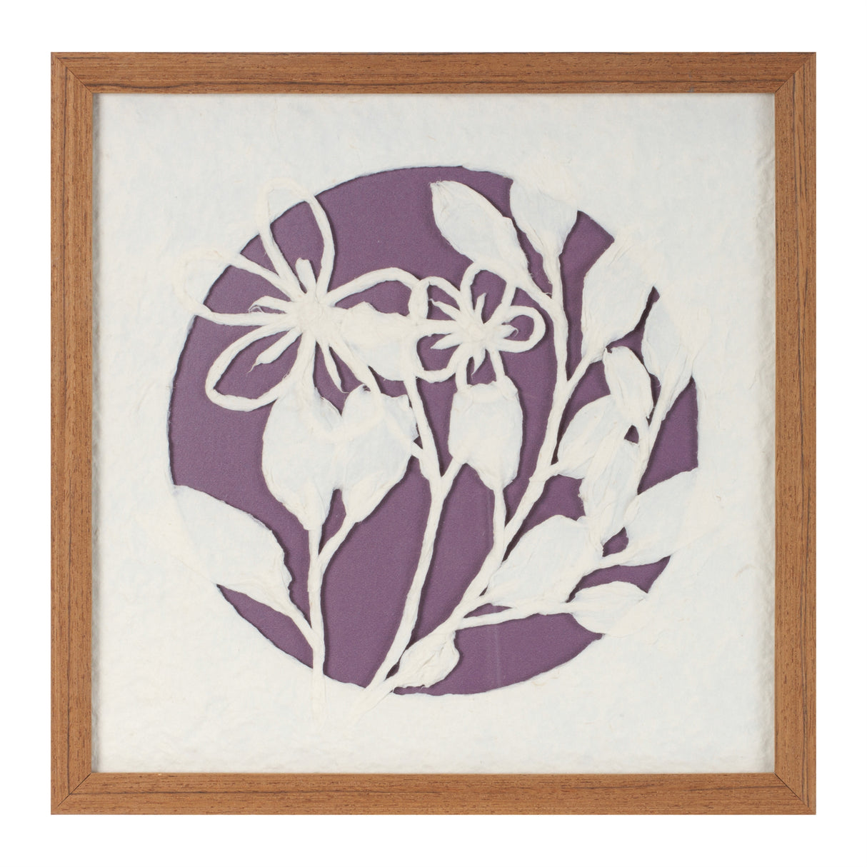 Framed floral wall art under glass (set of 2)