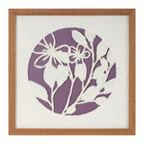 Framed floral wall art under glass (set of 2)