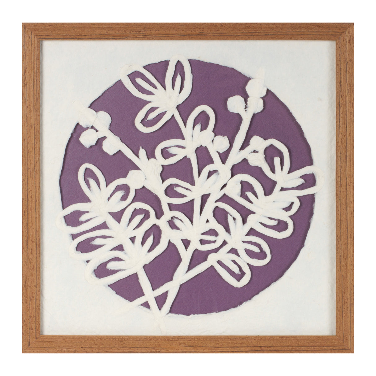 Framed floral wall art under glass (set of 2)