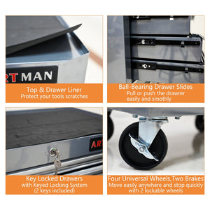 7 Drawers Multifunctional Tool Cart With Wheels