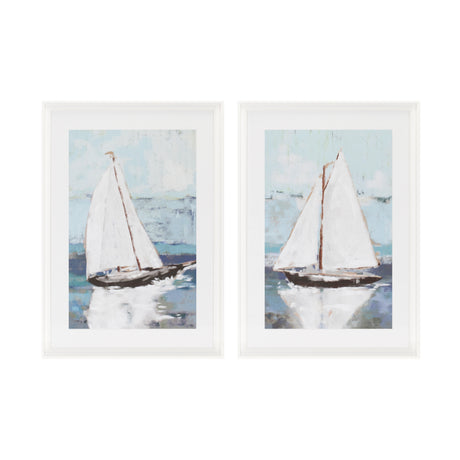 Framed-sail-boat-print-(set-of-2)-Wall-Art