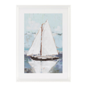 Framed Sail Boat Print (Set of 2)