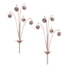 Iron Floral Spray Garden Stake (Set of 2)