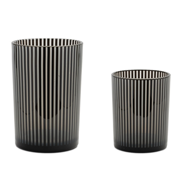 Srtiped-glass-candle-holder-(set-of-2)-Candle-Holders