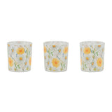 Floral print votive candle holder (set of 3)
