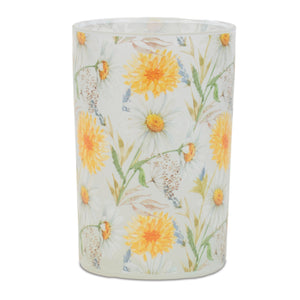 Floral Print Votive Candle Holder Set of 3