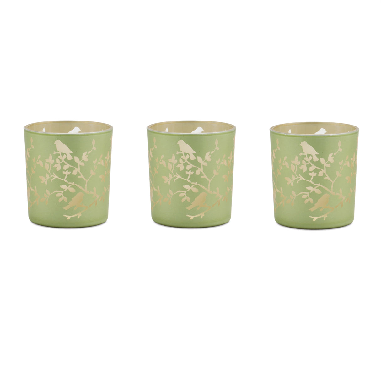 Frosted-floral-bird-votive-candle-holder-(set-of-3)-Candle-Holders