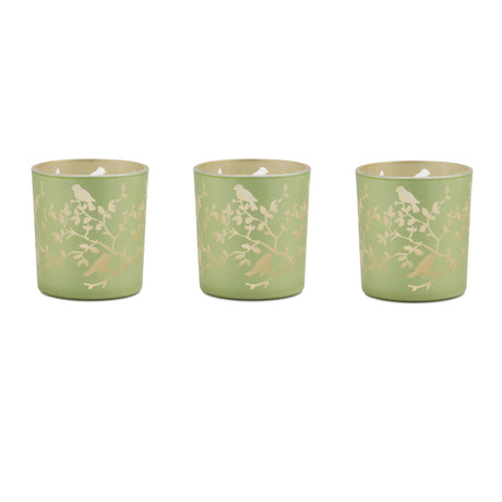 Frosted-floral-bird-votive-candle-holder-(set-of-3)-Candle-Holders