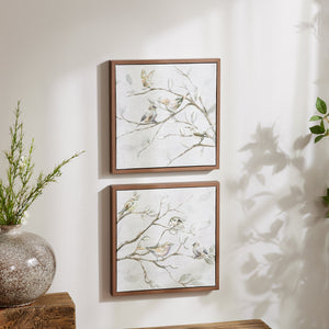 Framed Birds on Branches Canvas Art (Set of 2)