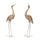 Hammered-metal-crane-décor-(set-of-2)-Decorative-Objects