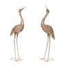 Hammered-metal-crane-décor-(set-of-2)-Decorative-Objects