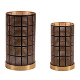 Punched Metal Candle Holder (Set of 2)