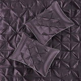 7 Piece Tufted Comforter Set Plum King