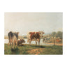 Cattle landscape print wall art 15.75"l