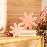 Mango wood flower decor (set of 2)