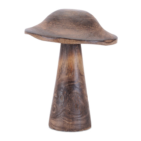 Natural mango wood mushroom (set of 2)
