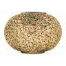 Distressed flat metal vase (set of 2)