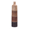 Multi-toned mango wood floor vase 23.75"h