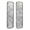 Wall Mirror with Bird and Floral Foliage Print (Set of 2)