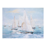 Sailboat canvas wall art 32"l