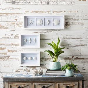 Framed Beach Wall Plaque (Set of 3)
