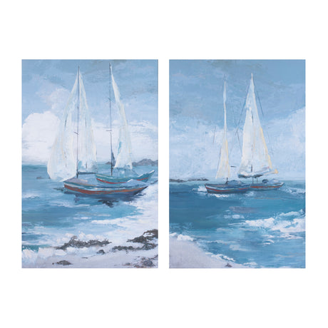 Sailboat-canvas-wall-art-(set-of-2)-Wall-Art