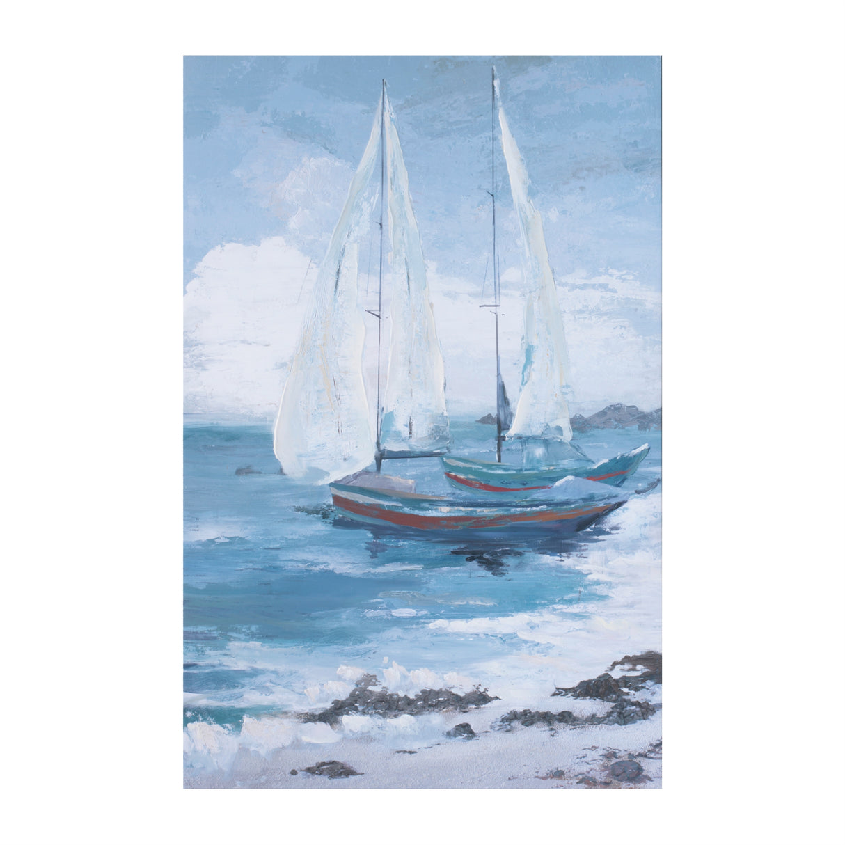 Sailboat canvas wall art (set of 2)