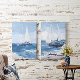 Sailboat canvas wall art (set of 2)