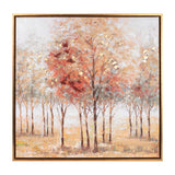 Framed tree landscape wall canvas 24"sq