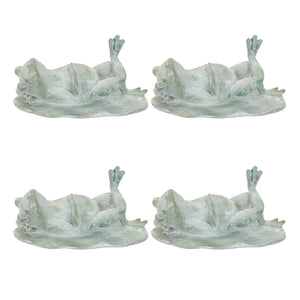 Laying Frog Figurine (Set of 4)