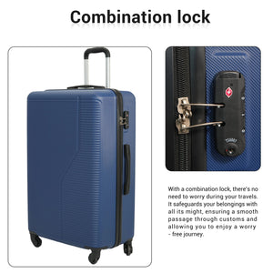 7-Piece ABS Luggage Set with Spinner Wheels and TSA Lock