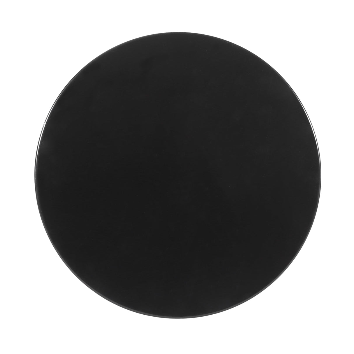 Modern Outdoor Metal End Table with Iron Cut Design in Black