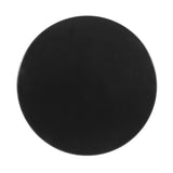 Modern Outdoor Metal End Table with Iron Cut Design in Black