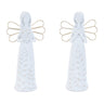 Etched angel figurine (set of 2)