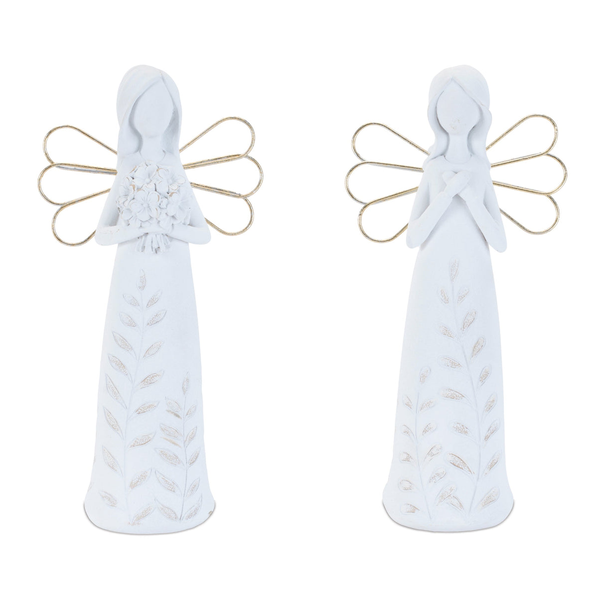 Etched Angel Figurine (Set of 4)