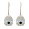 Ornate Porcelain Birdhouse (Set of 2)