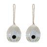 Ornate Porcelain Birdhouse (Set of 2)