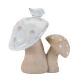 Porcelain mushroom décor (set of 6)