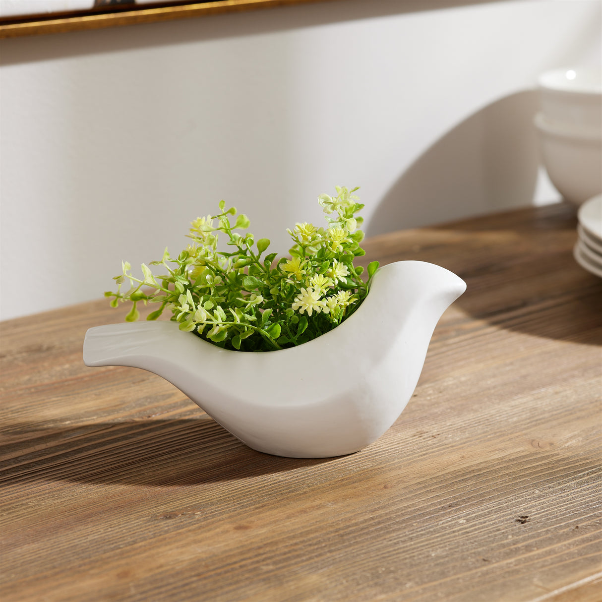 Ceramic bird planter (set of 6)