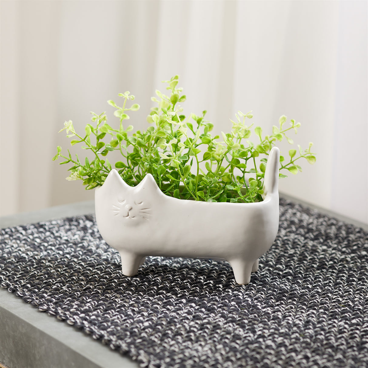 Ceramic cat planter (set of 6)