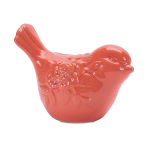 Ceramic floral bird figurine (set of 6)