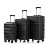 HIFINE TOURIST 20'/24'/28' 3 pcs/set in ABS Spinner Wheel Luggage,(Dark Gray)