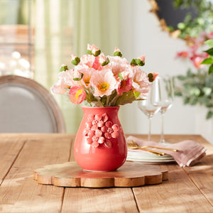 Storeware Vase with Floral Accent (Set of 2)