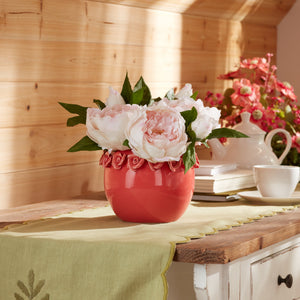 Storeware Bud Vase with Floral Accent (Set 2)