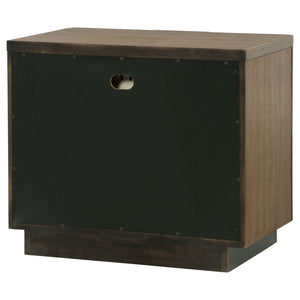 Moraga - 2 Drawer Nightstand - Ash Brown