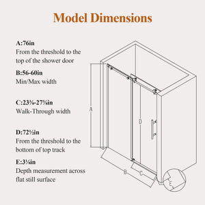 Frameless Sliding Shower Door in Brushed Nickel