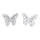 White-washed-floral-butterfly-décor-(set-of-2)-Decorative-Objects