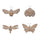 Floral-etched-insect-shelf-sitter-(set-of-4)-Decorative-Objects