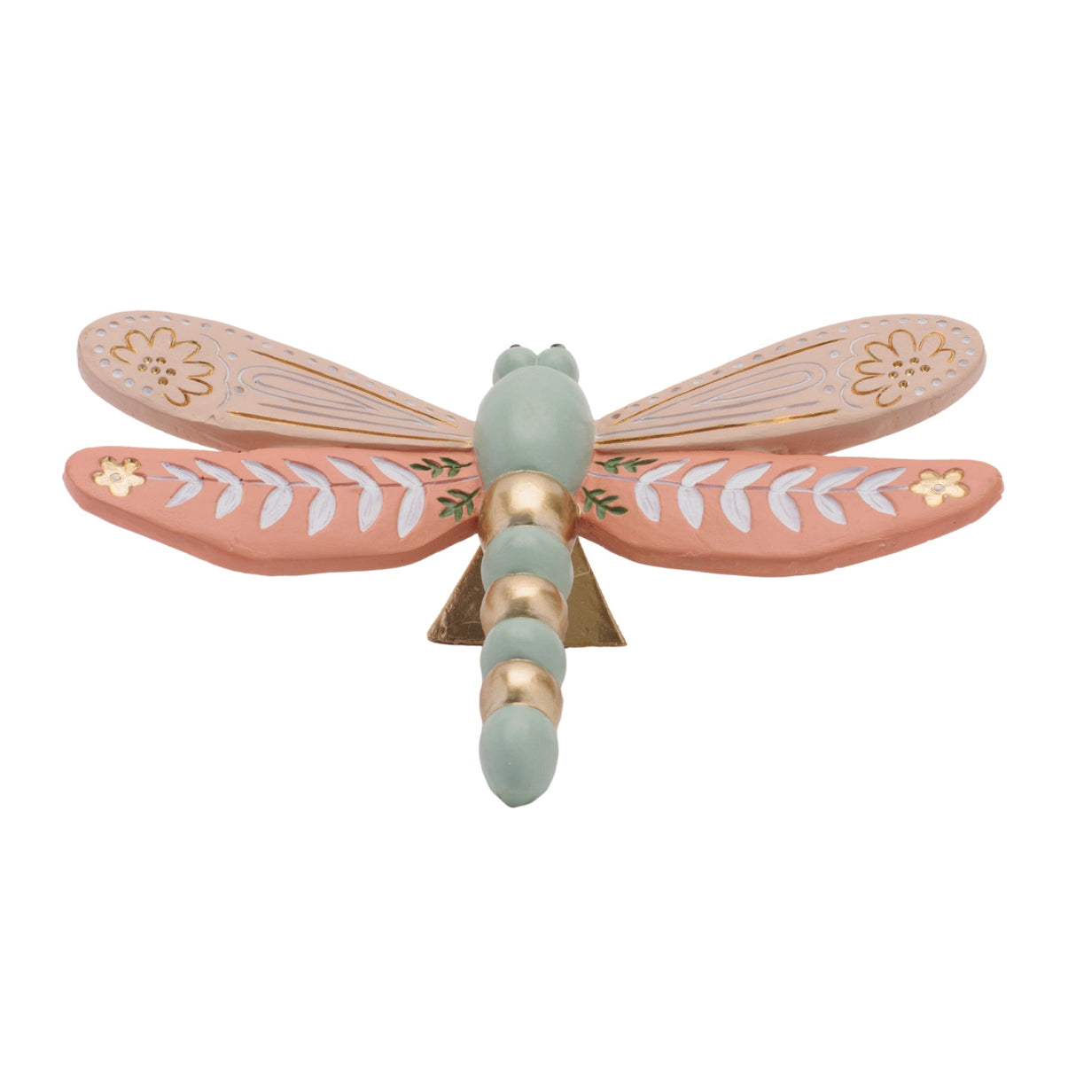 Floral Etched Butterfly and Dragonly Shelf Sitter (Set of 4)