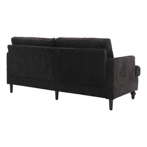 Mid Century Modern Fabric Loveseat Sofa, 2 Seat Upholstered Couch